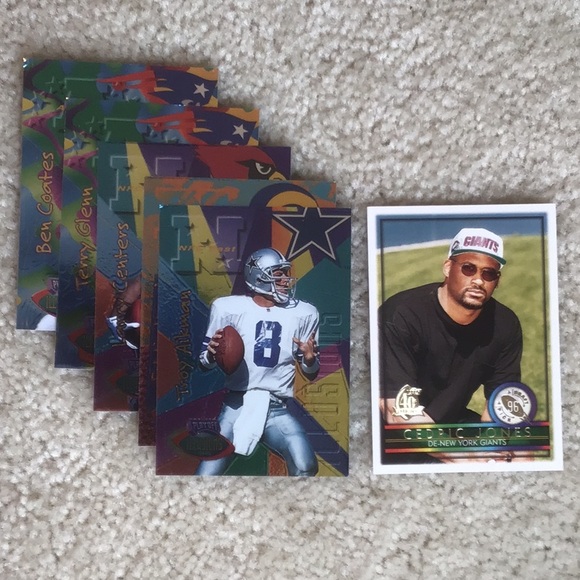 Vintage 1995-1996 Topps NFL Trading Cards, Lot of 49 Cards - Picture 2 of 13